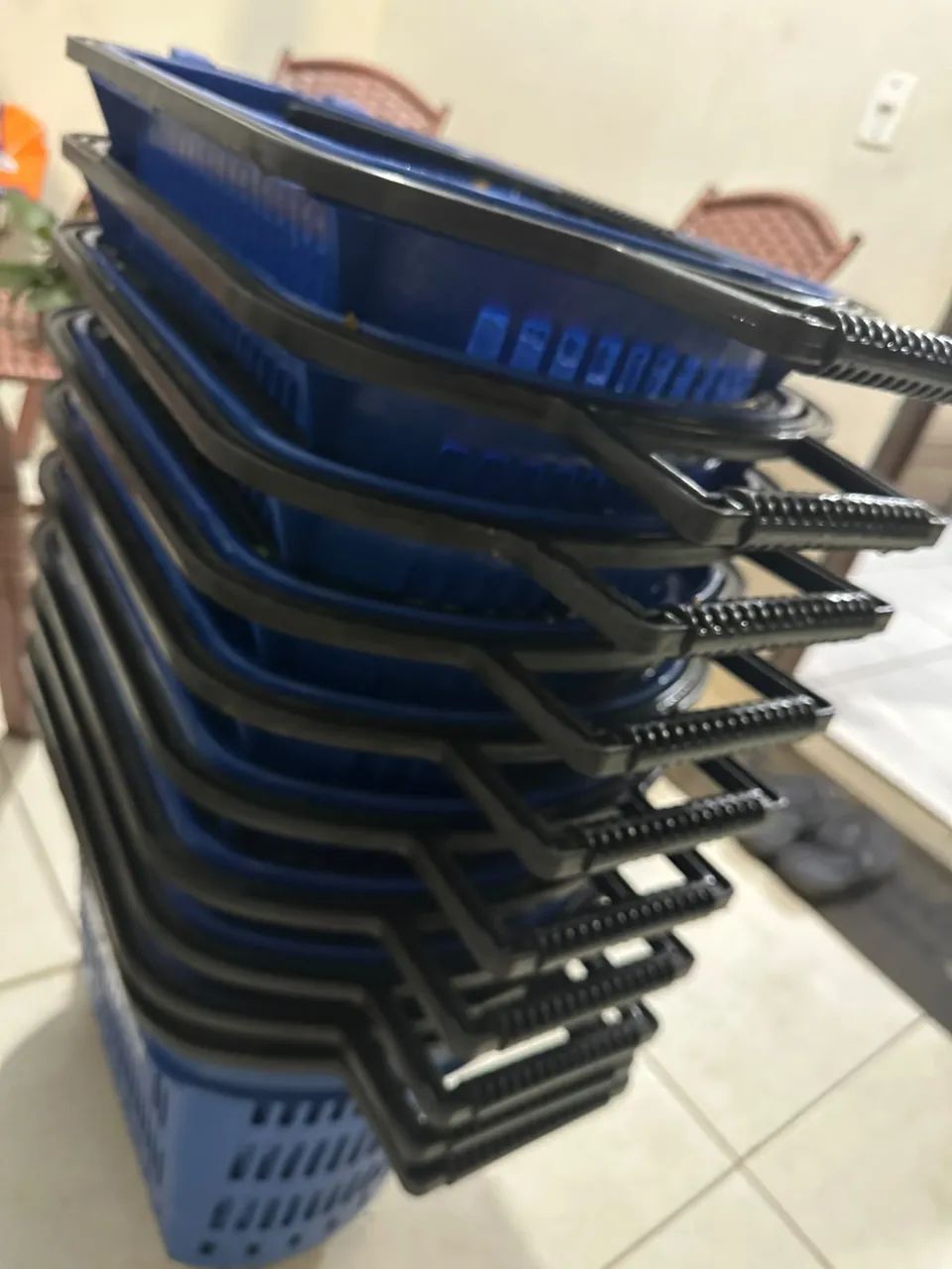 10 Carrinho compras Extra Grande 40l Supermercado - Foto 4