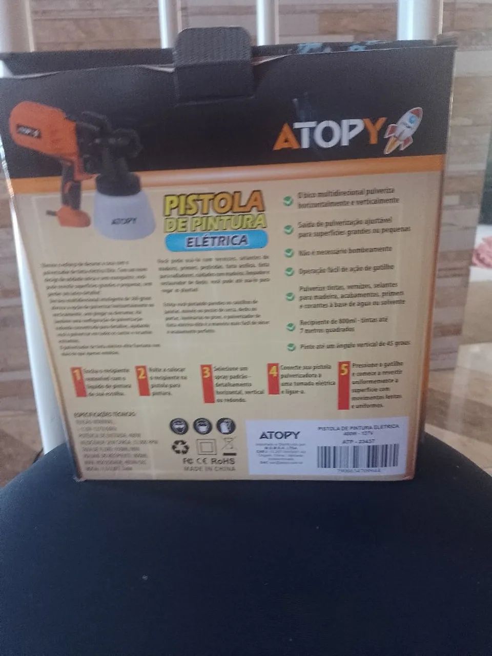 VENDO OU TRICO   PISTOLA ELÉTRICA DE PINTURA .. STOP.  POR. 300. REAIS - Foto 2