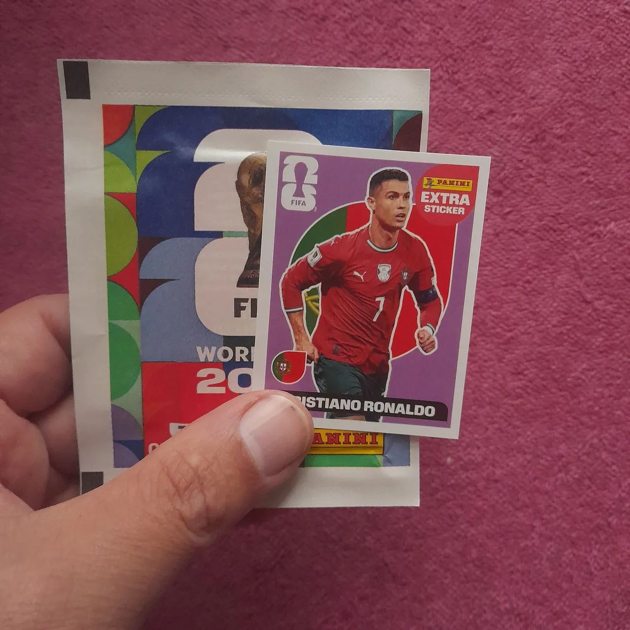 1 pacotinho copa 2026 panini original + 1 extra CRISTIANO RONALDO  - Foto 3