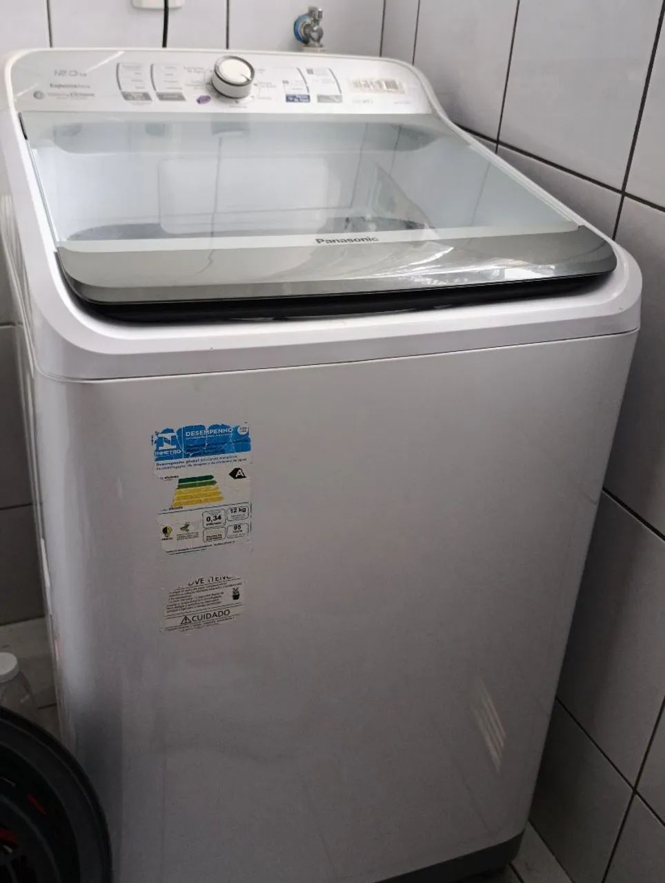 Máquina de lavar Panasonic 12 kg ciclone 