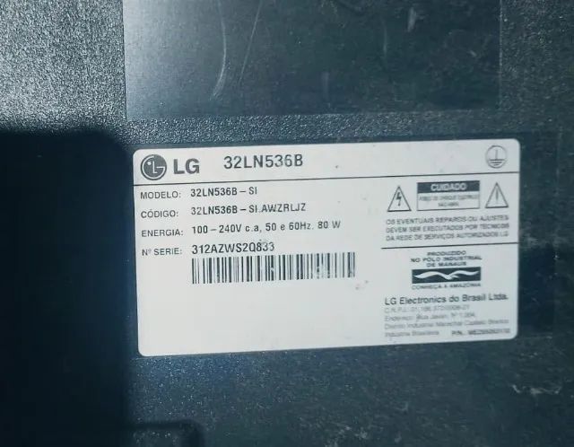 TV LG 32 - FUNCIONANDO PERFEITAMENTE - Foto 4