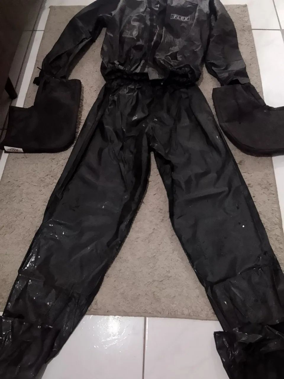 Conjunto capa de chuva completo para motoboy  - Foto 2