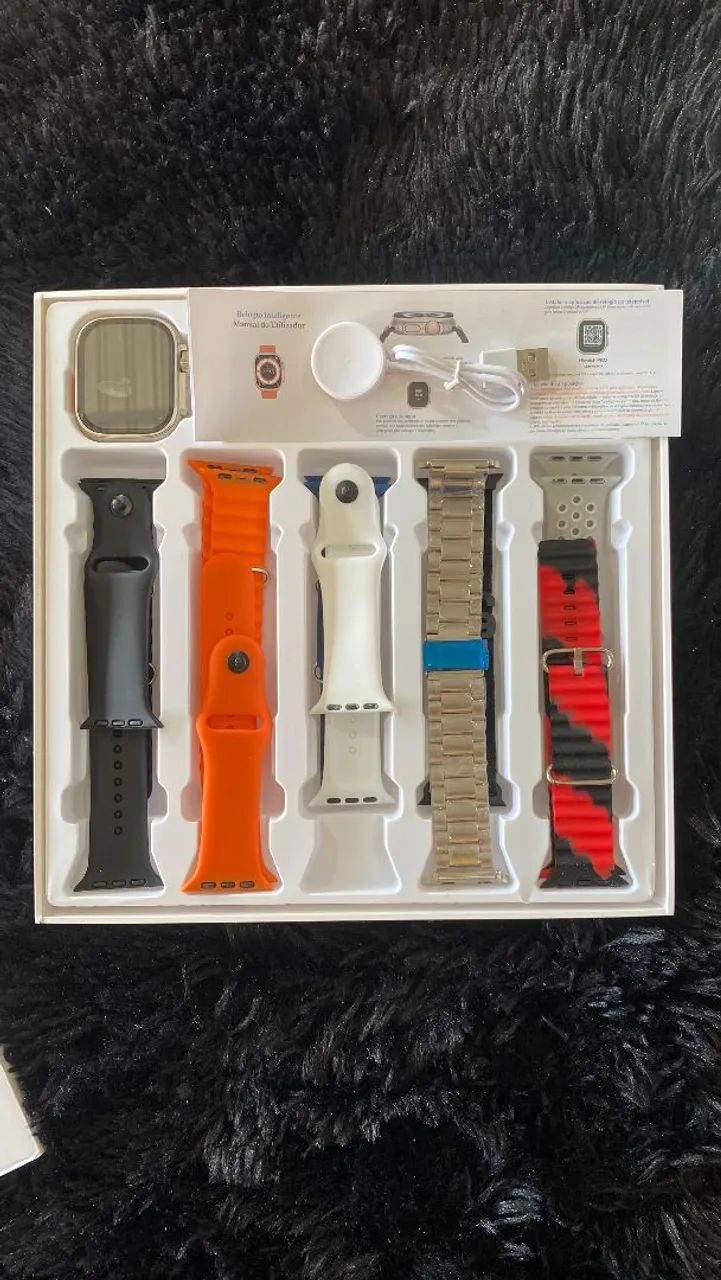 Relógio inteligente smartwatch watch com 10 pulseira  - Foto 3