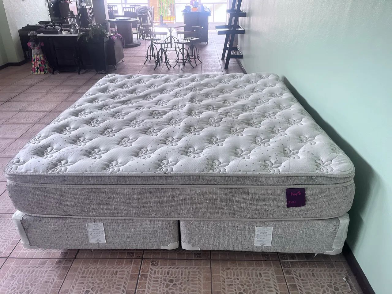 Cama box e colchão super king - Foto 4