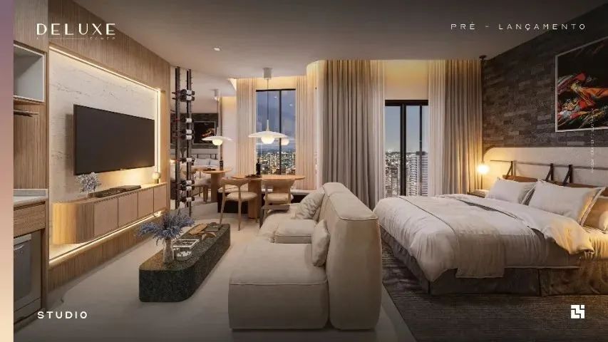 Studio 30m² no Deluxe Residence - Sofisticação + Lazer Completo em Belém