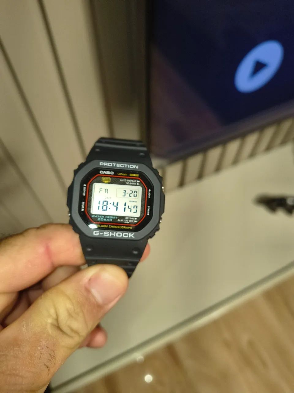 RELOGIO CASIO G SHOCK FUNDO ROSQUEADO - Foto 4