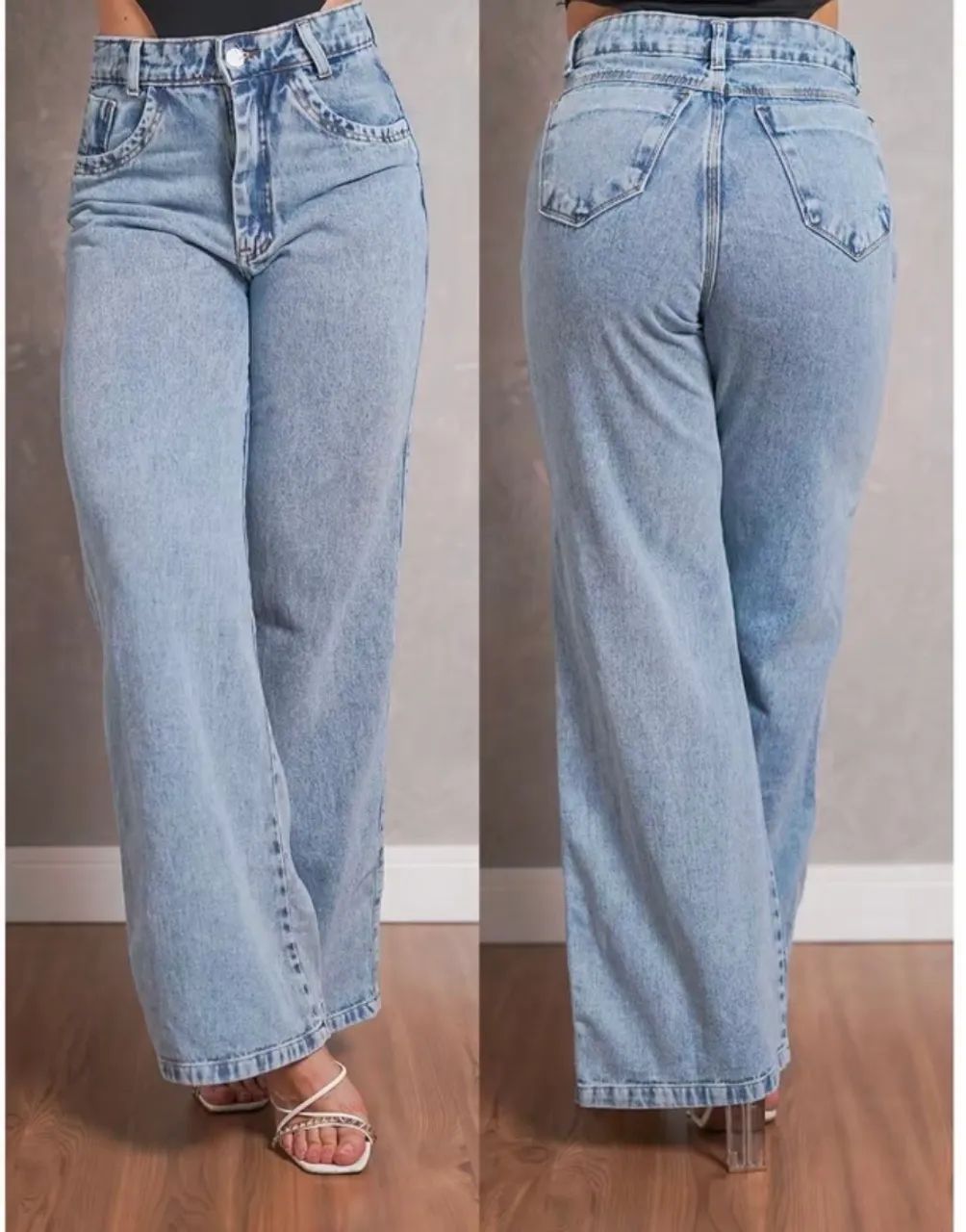 Calça wide leg tamanho 36 - Foto 2