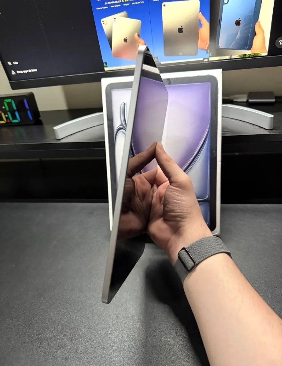 iPad Air 128GB Tela 11'' Lacrado Com Um Ano Garantia Apple  - Foto 3