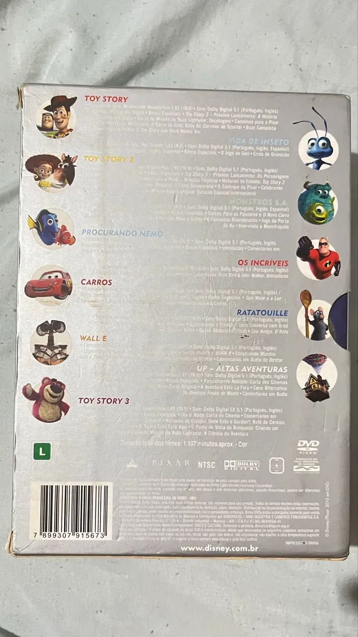 Coleção completa 11 DVDs da PIXAR - Foto 4