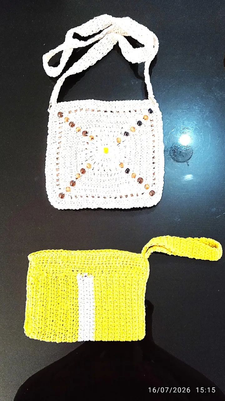 Bolsas Cluth de Crochê - Foto 4