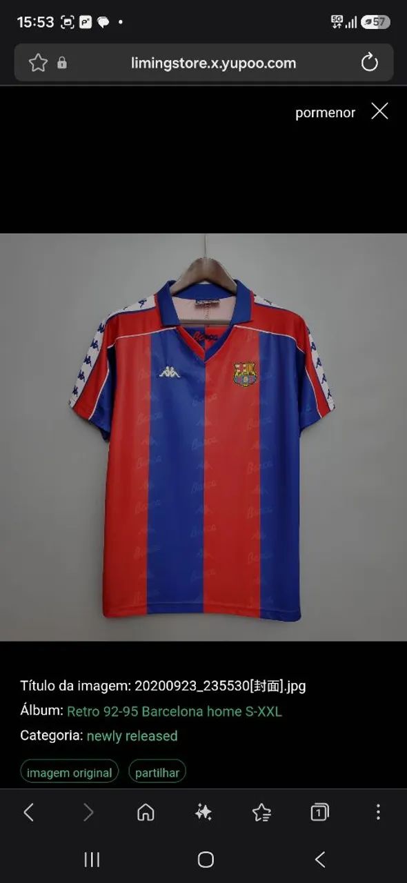 Camisa Barcelona retro