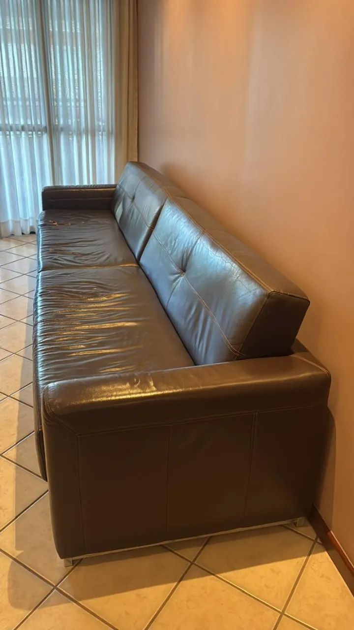 Sofá de Couro 3 metros Líder Design  - Foto 2