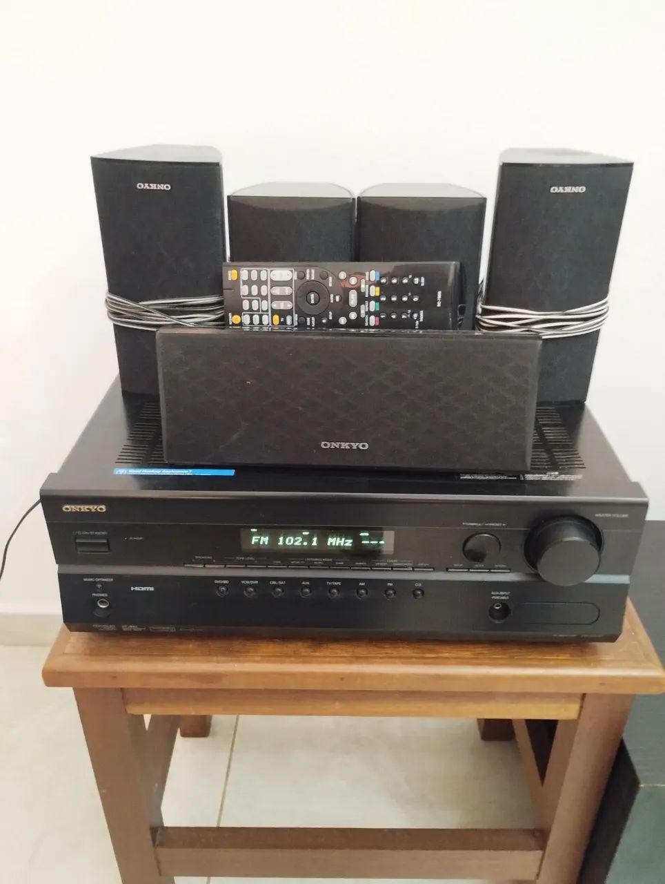 Receiver Onkyo HT-R370 C/ Caixas  - Foto 2