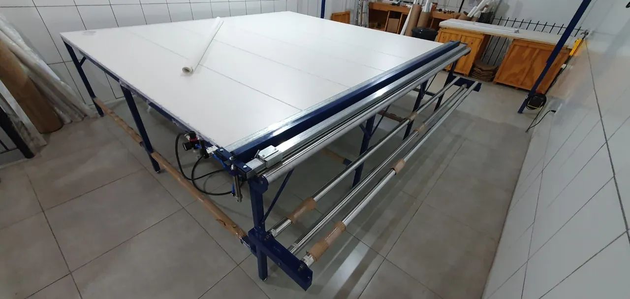 Mesa de Corte para Tecido para fabricação Nova aceito troca carro ou moto  - Foto 6