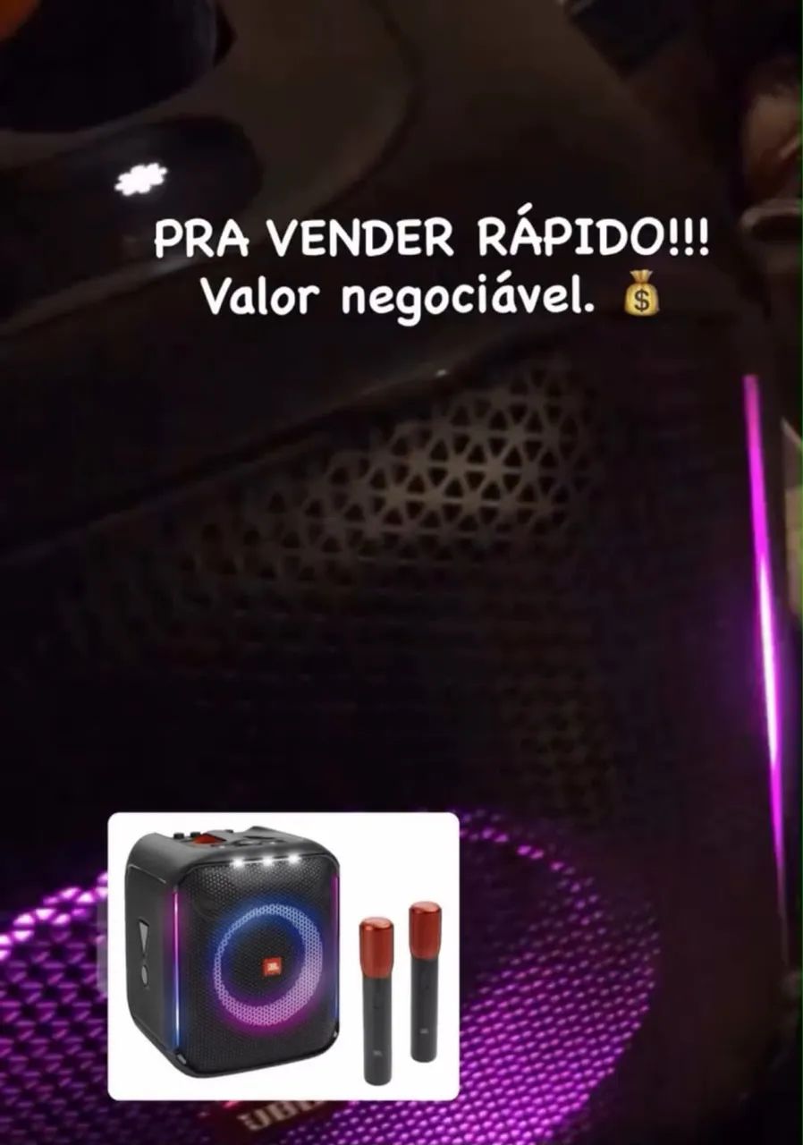 JBL PartyBox Encore + 2 microfones originais 