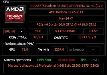 Placa de Vídeo RX 6500 XT - Foto 3