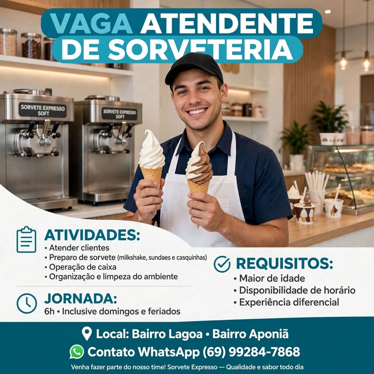 Vaga Atendente 
