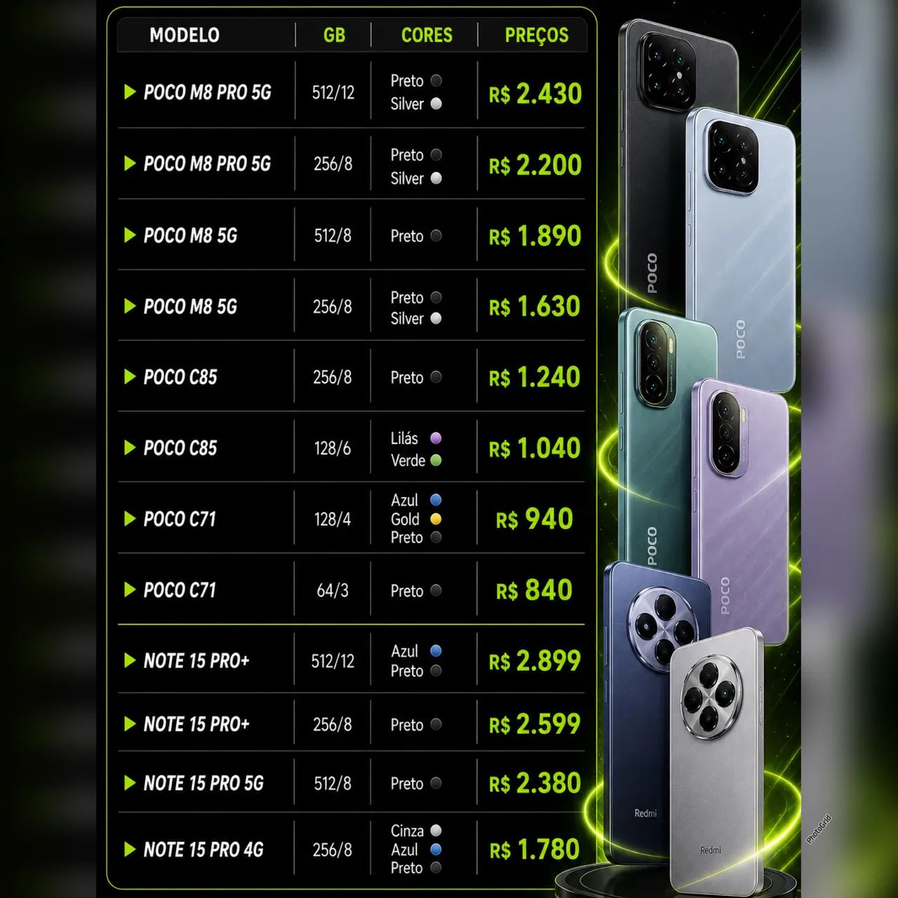 TODOS MODELO DE XIAOMI NA PROMOÇÃO, POCO, NOTE E REDMI. LOJA NO RIOMAR - Foto 2