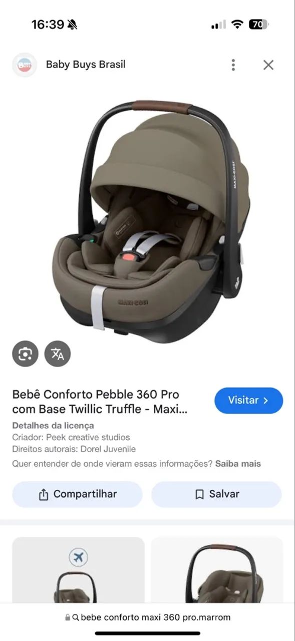 Bebe conforto que gira 360. - Foto 2