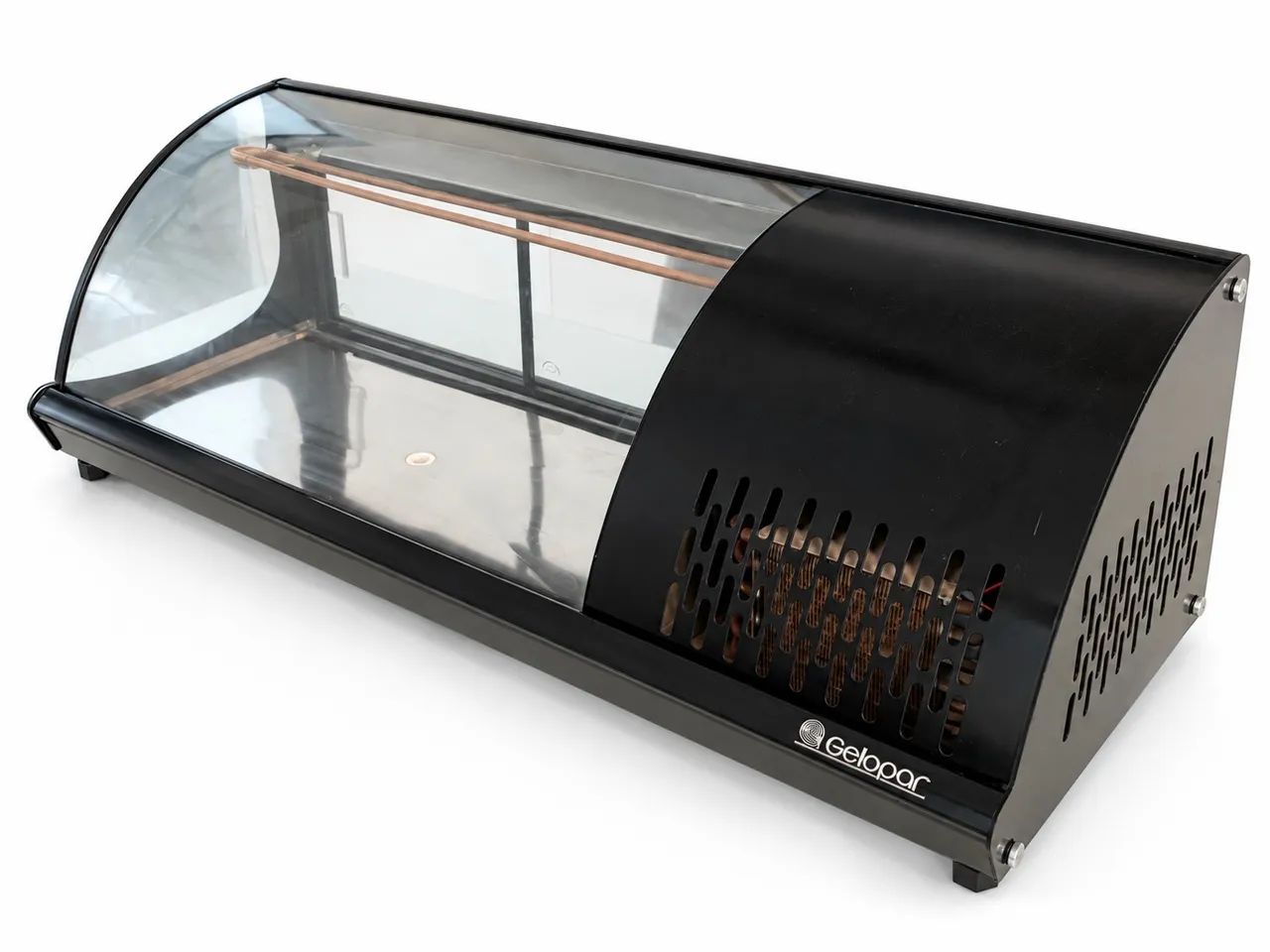 Vitrine refrigerada Gelopar de bancada - vidro curvo