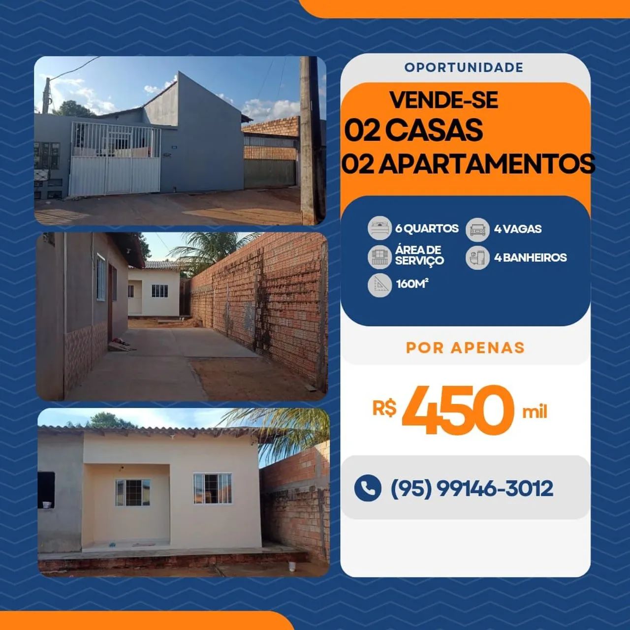 VENDE-SE 02 CASAS E 02 APARTAMENTOS 