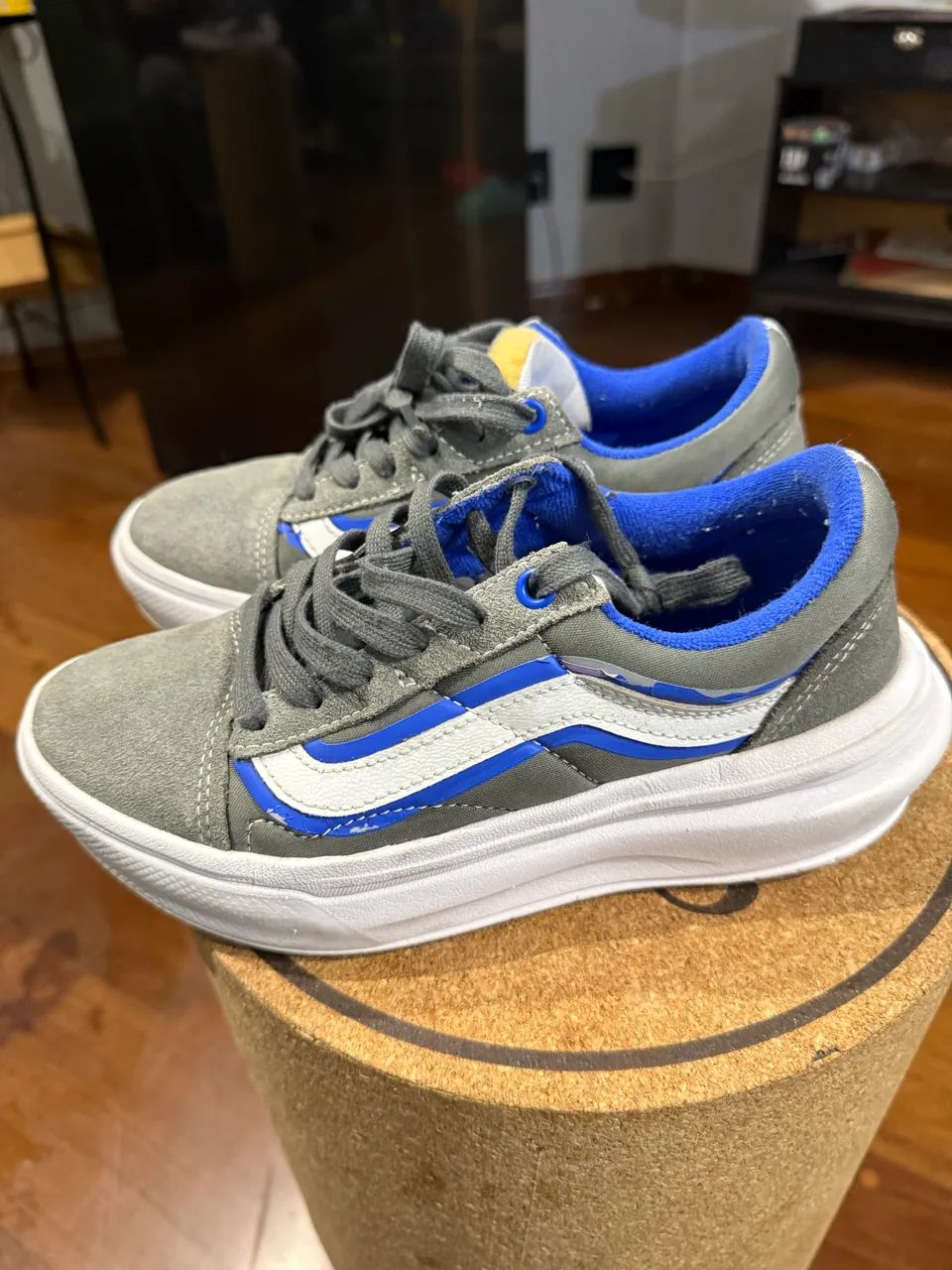 Vans Old Skool Cinza, Lindo! TAM 35 - Calçados - Vila Monte Alegre