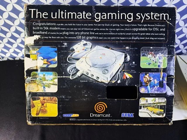 Console Dreamcast Americano Placa Va1. Com caixa e manual. Funcionando bem. Leitor ótimo - Foto 2