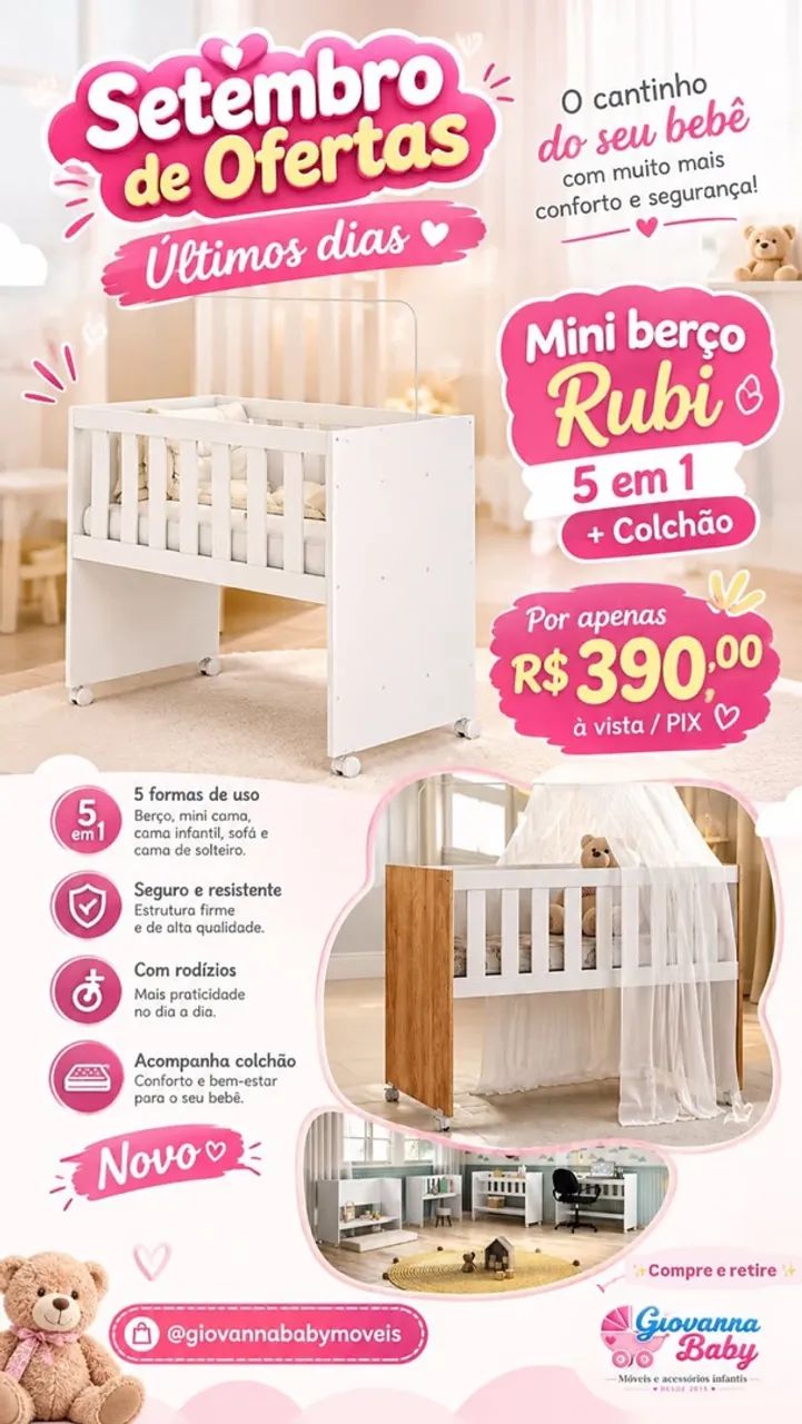 Mini berço Novo