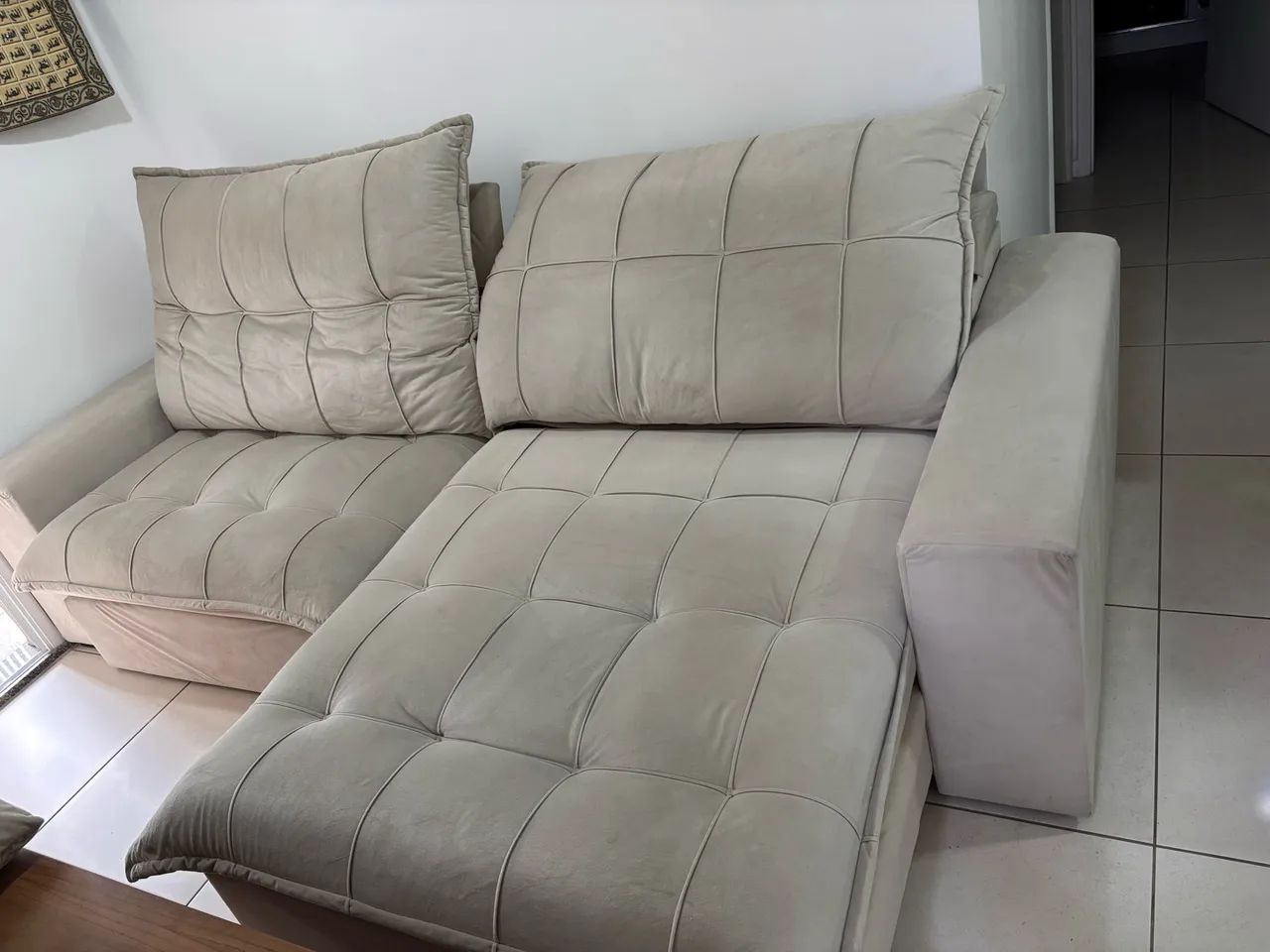 Sofá Retrátil e Reclinável Premium Grande - 2,95m / ACEITO PROPOSTA - Foto 3