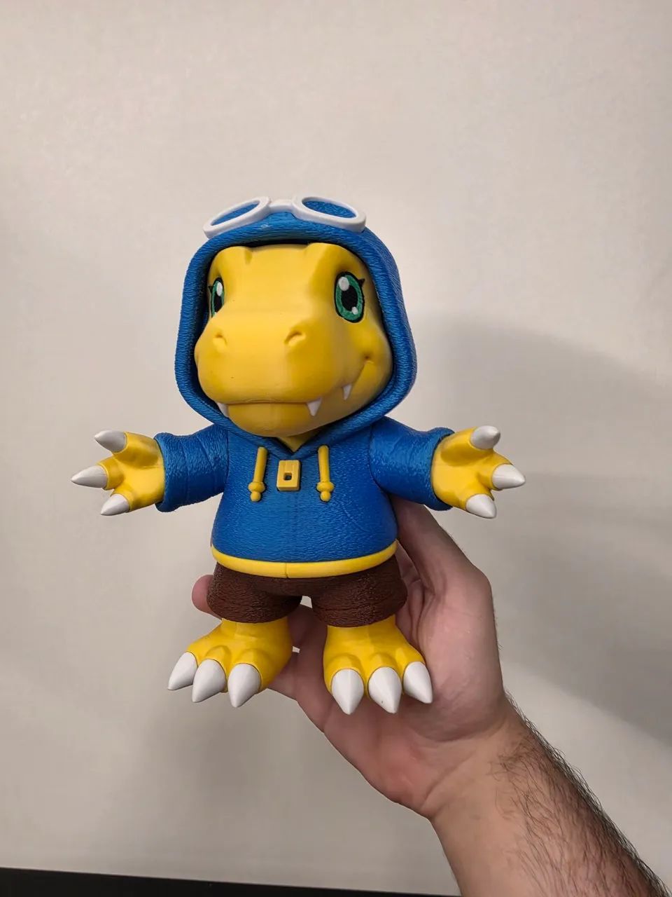 Digimon Agumon com roupa do Tai figure