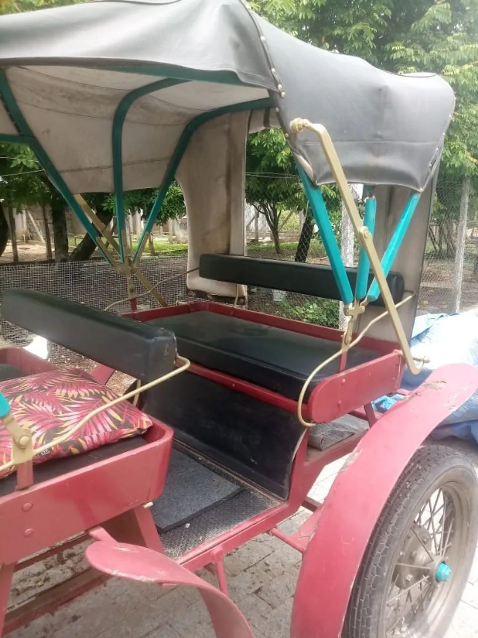 Charrete 4 rodas ou Troller / Jóquei . Atrelagem (Harness Racing) - Foto 4