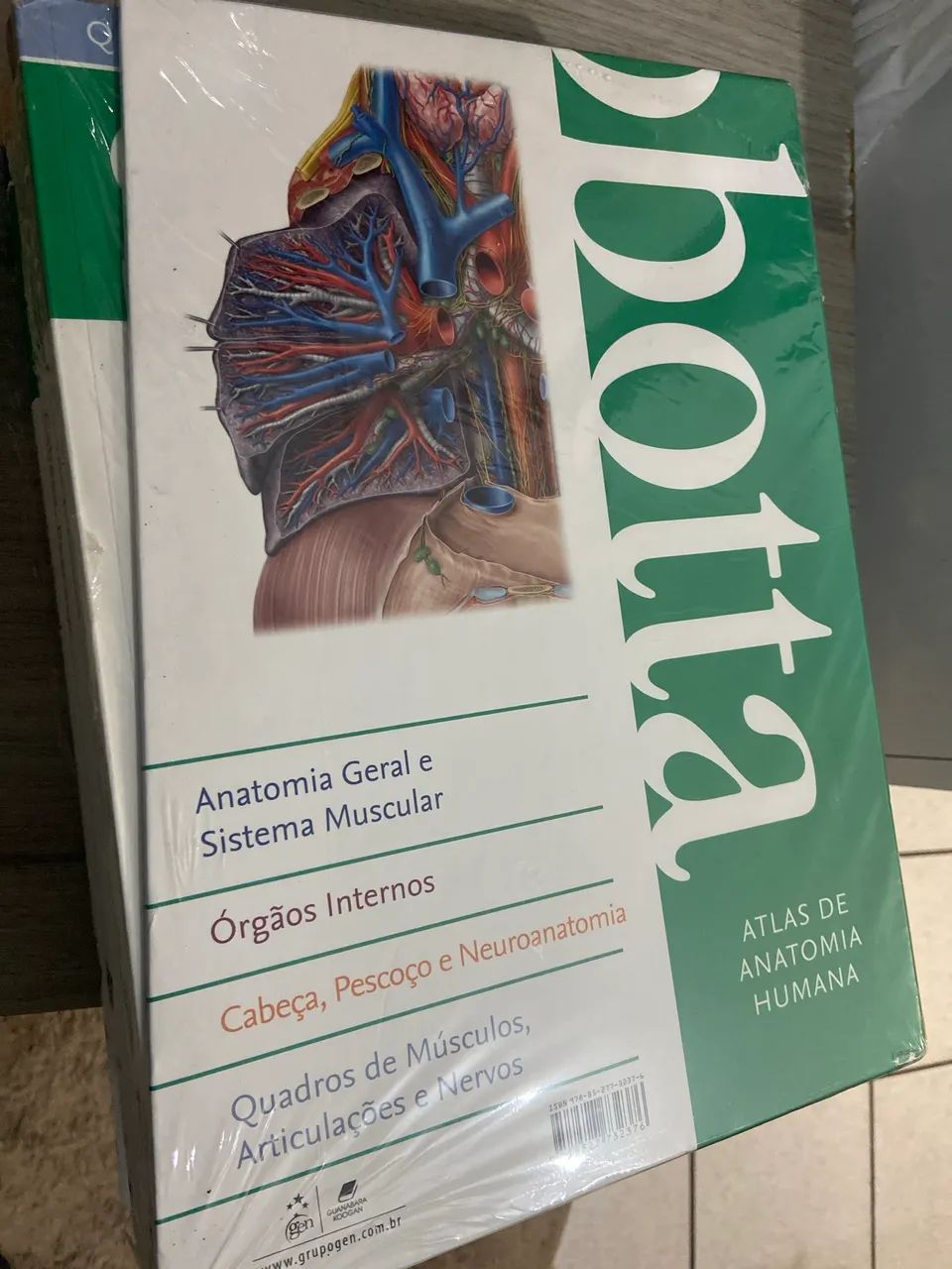 Livro anatomia geral e sistema muscular com  3 vol 