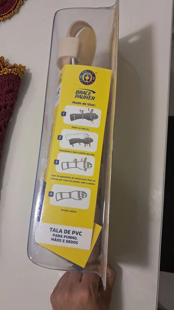 Tala de PVC para punhos, mãos e dedos.  - Foto 4