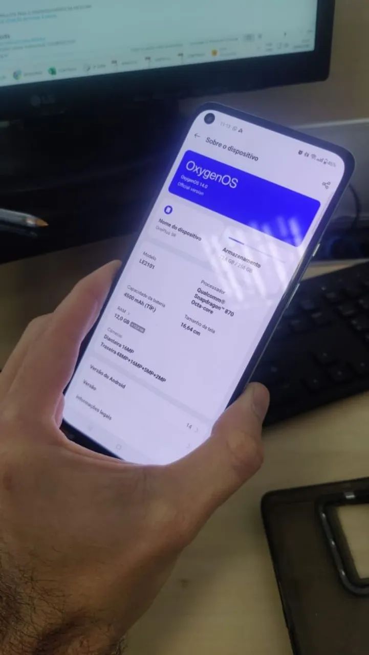 Vendo celular One Plus 9R sem detalhes, novo! - Foto 4