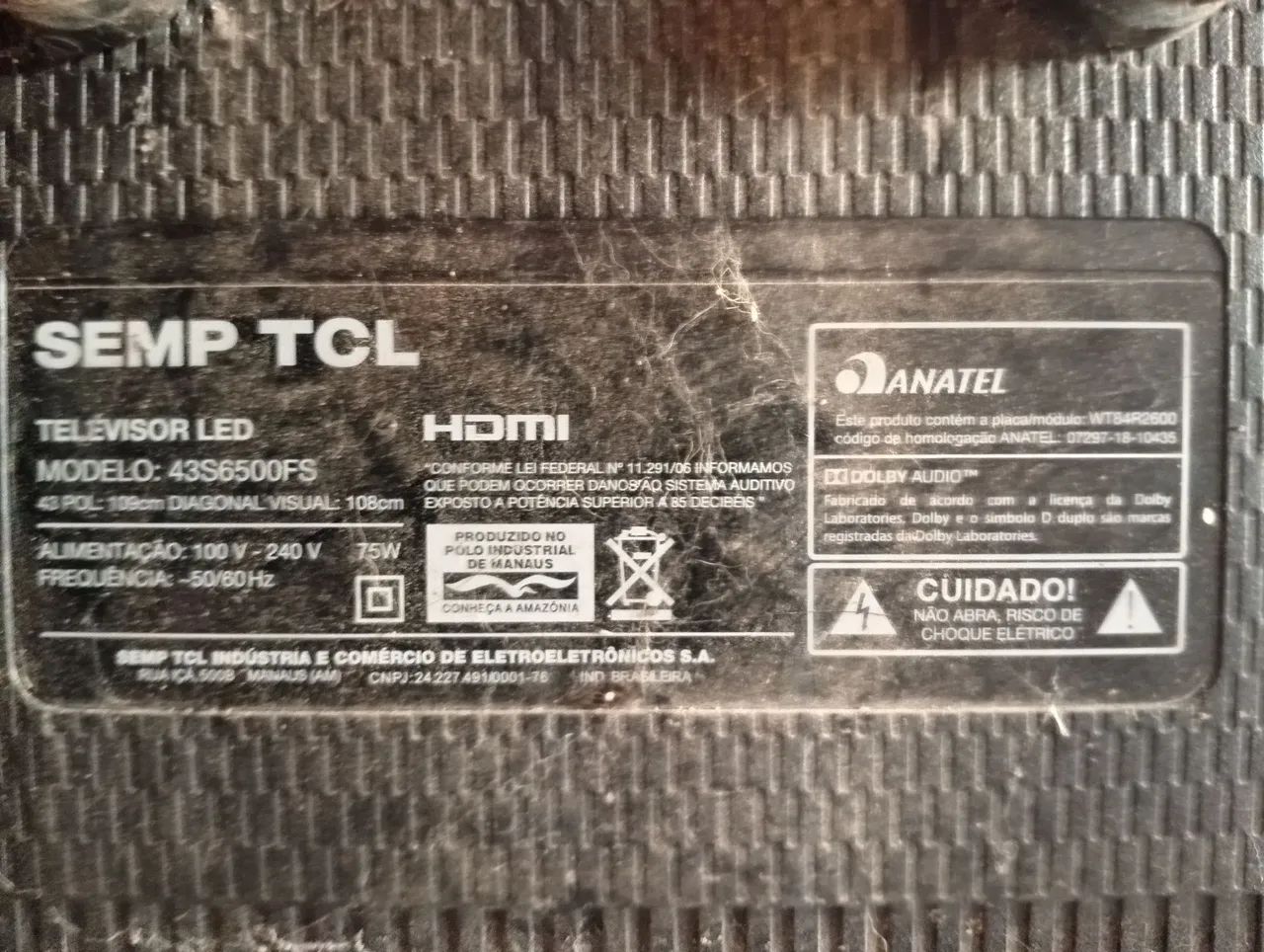 Smart tv TCL 43