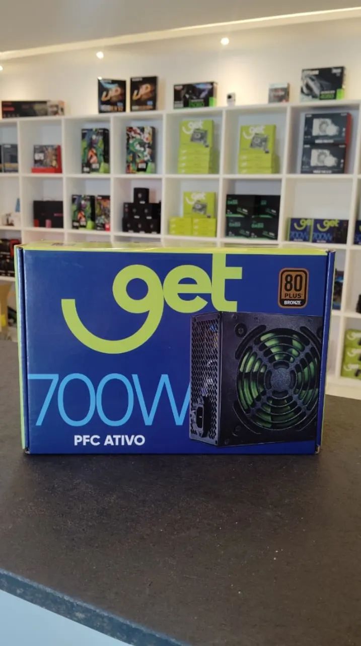 Fonte Real 700W 80 Plus Bronze PFC Ativo (Automática).