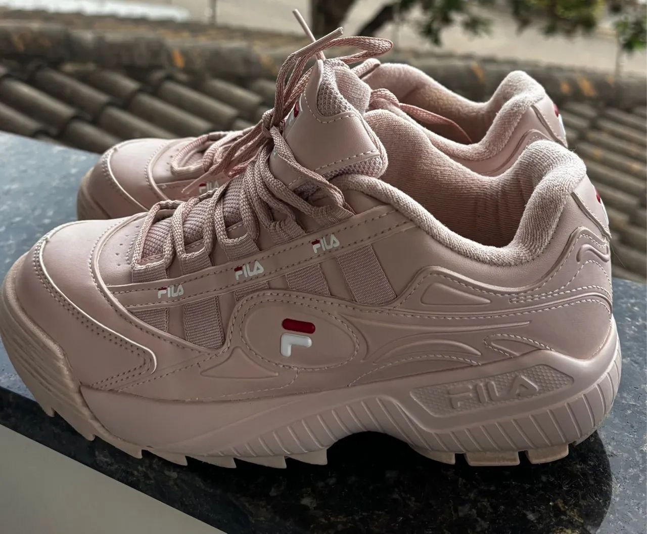 Tênis fila n.37 rosa 