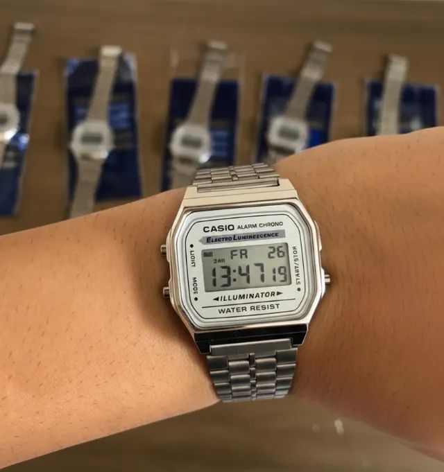 Relógio Digital Casio Prata - Clássico, Elegante e Resistente - Foto 2