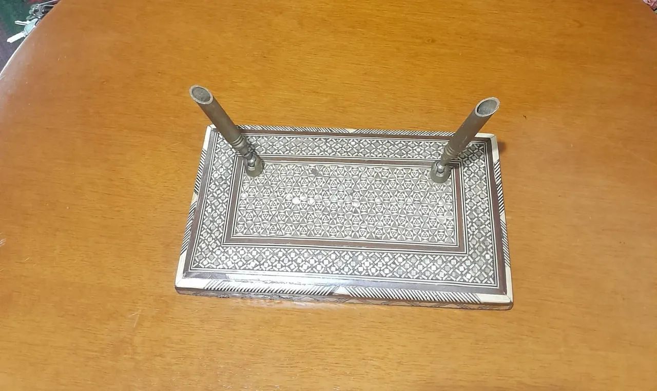 Antigo porta caneta machetaria iraniana