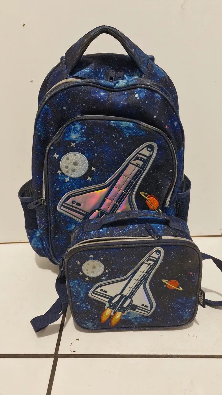 Mochila e Lancheira Astronauta