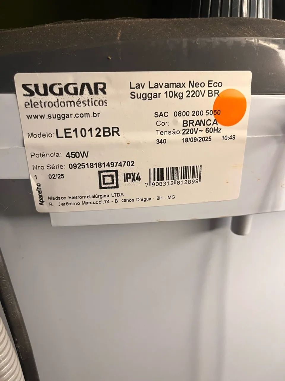 Tanquinho Suggar 10kg  - Foto 4