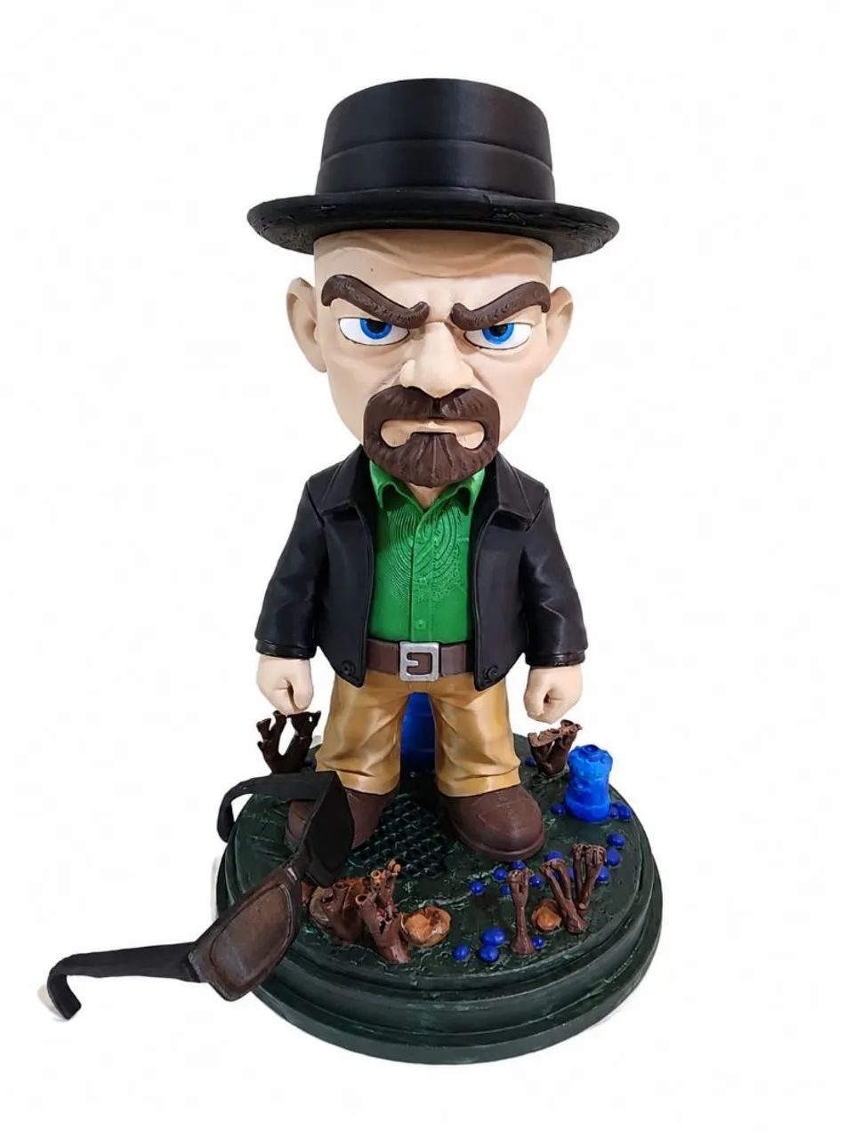 Heisenberg Breaking Bad Boneco Colecionável 3d De 24 Cm