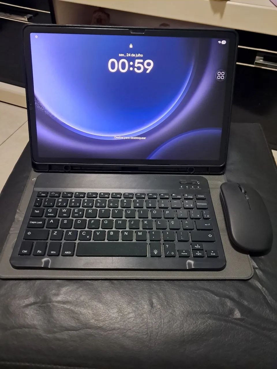 Tablet Samsung Galaxy Tab S9 fe Plus wifi 128Gb 8Gb Ram Tela Imersiva de 12,4" Cor Cinza. - Foto 2