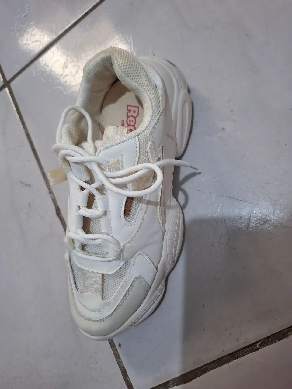 Tênis Anacapri branco chunky 37/38 - Foto 5