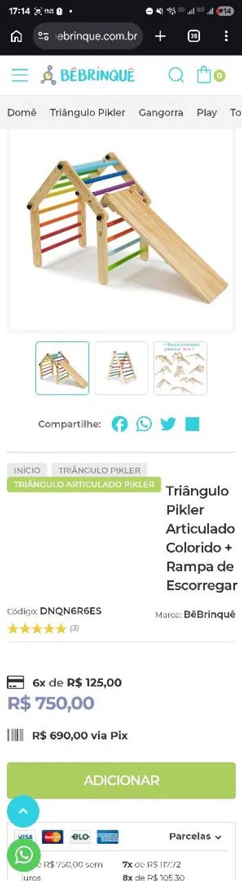 Triangulo pikler bebrinke - Foto 3