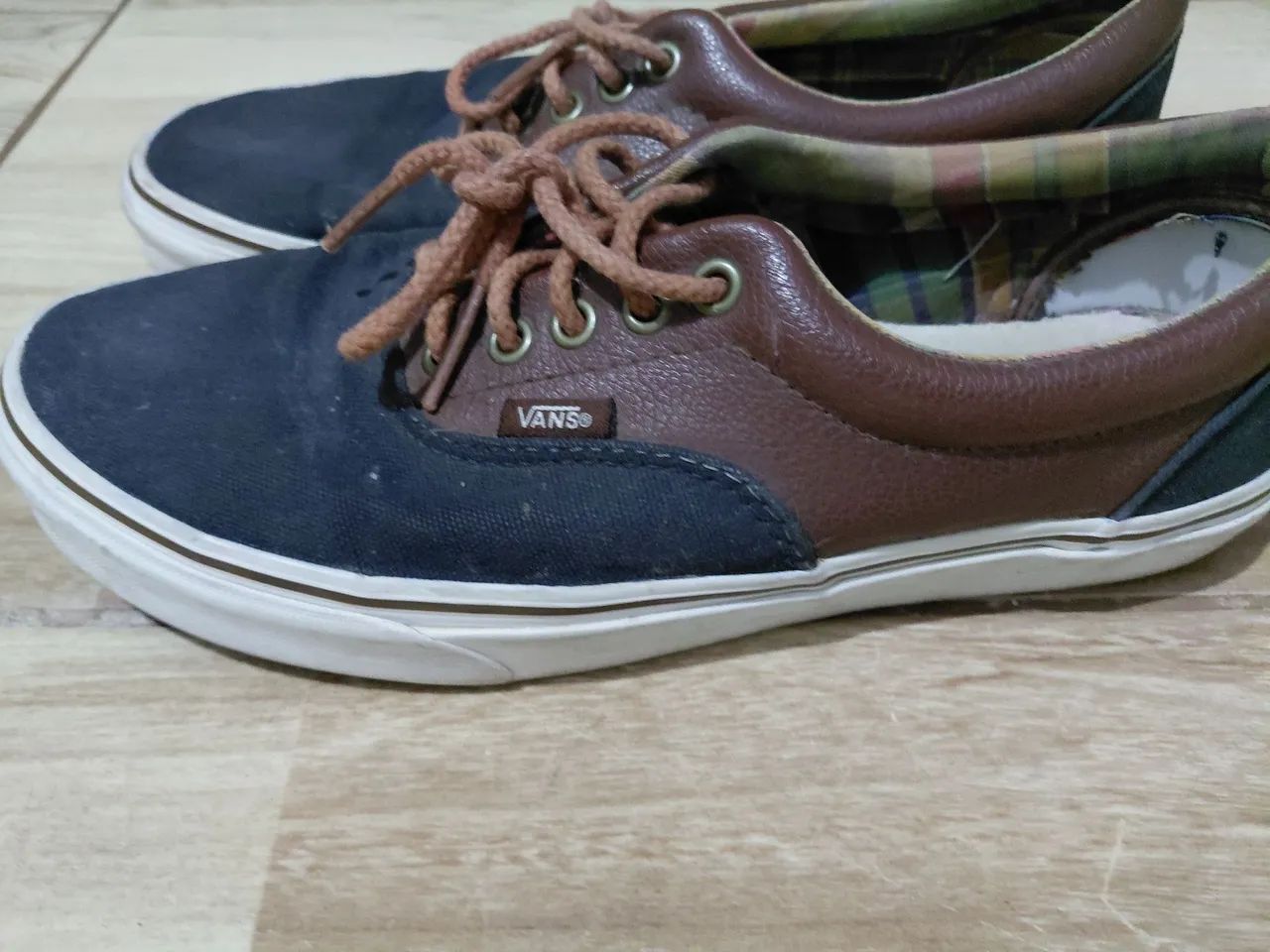 tênis vans azul + marrom - tam. 40 - Foto 3