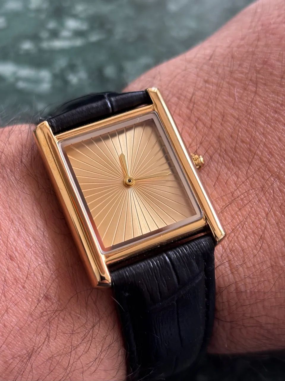Relógio Tank estilo Cartier Vintage - Foto 2