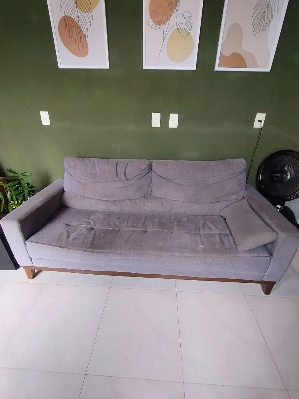 Sofá Usado 3 Lugares 