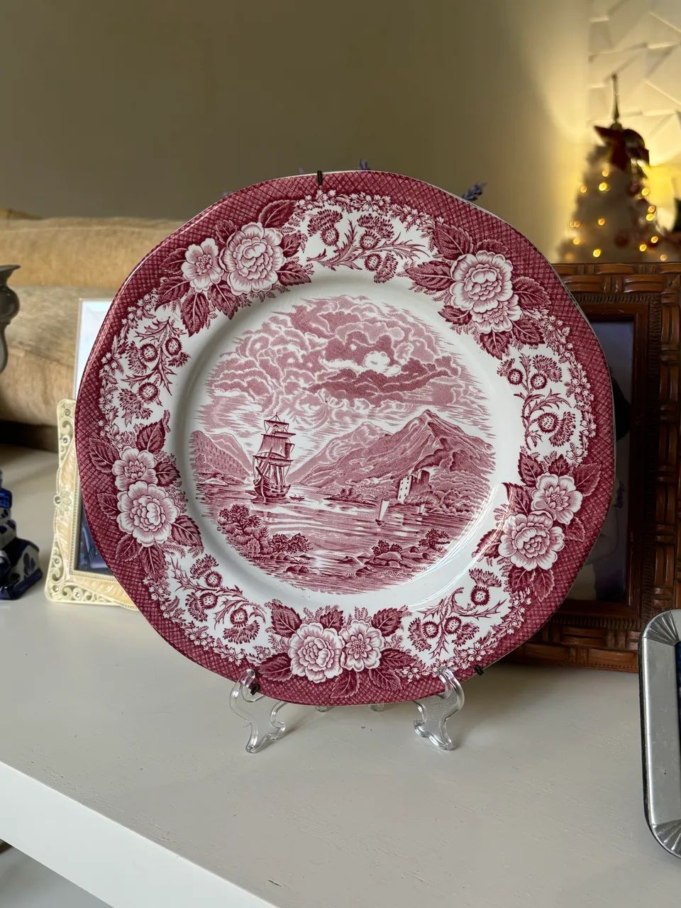 Antigo prato de coleção ENOCH WEDGWOOD