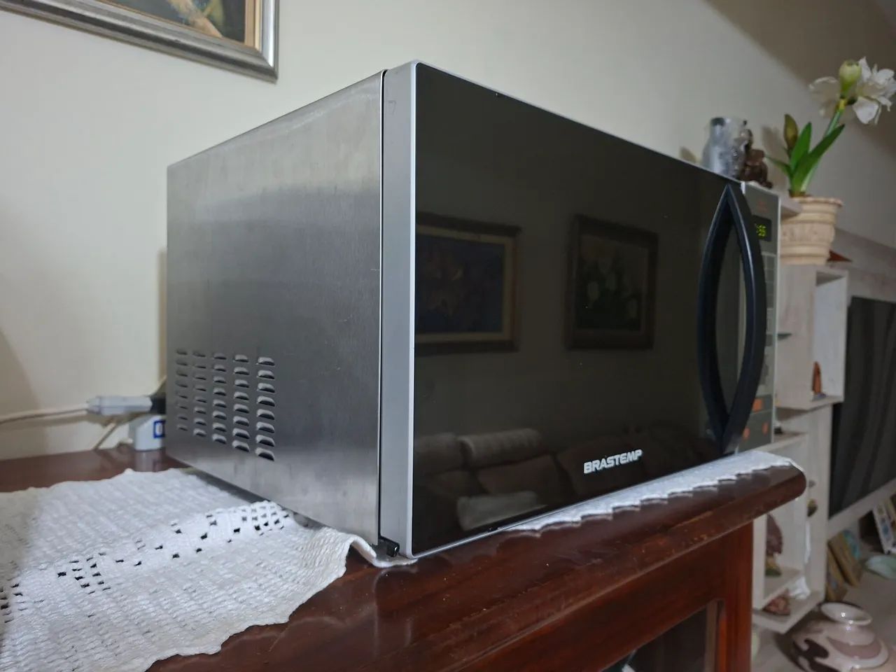 Microondas Brastemp inox - Foto 2